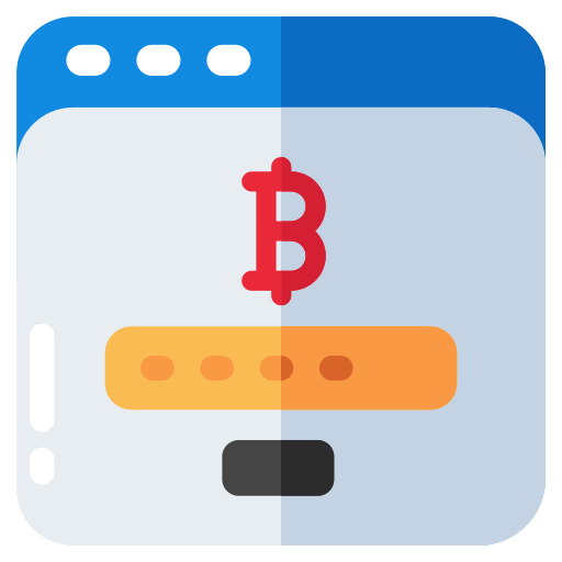 sitio web bitcoin icono gratis