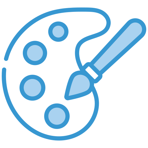 paleta de pintura grátis ícone