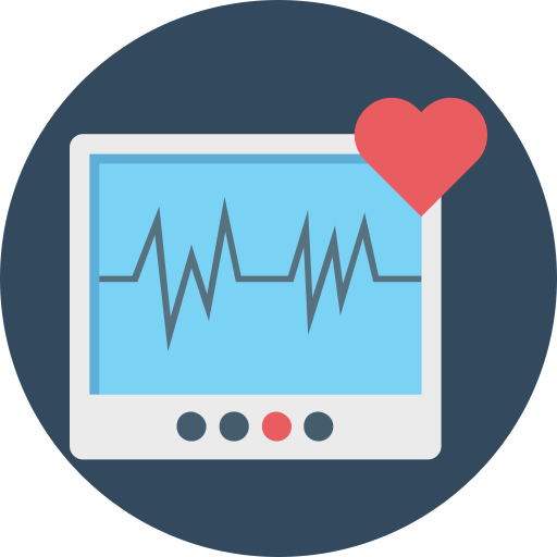 monitor de ecg icono gratis