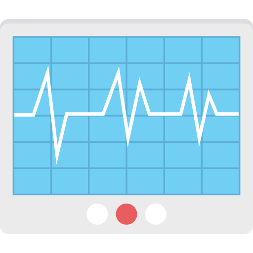 máquina de ecg icono gratis