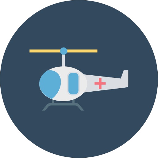 ambulancia aerea icono gratis