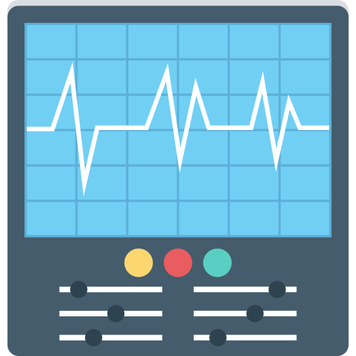 máquina de ecg icono gratis