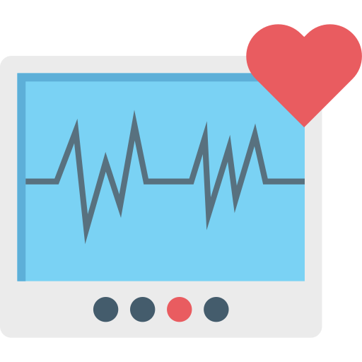 monitor de ecg icono gratis