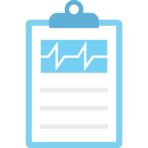 informe médico icono gratis