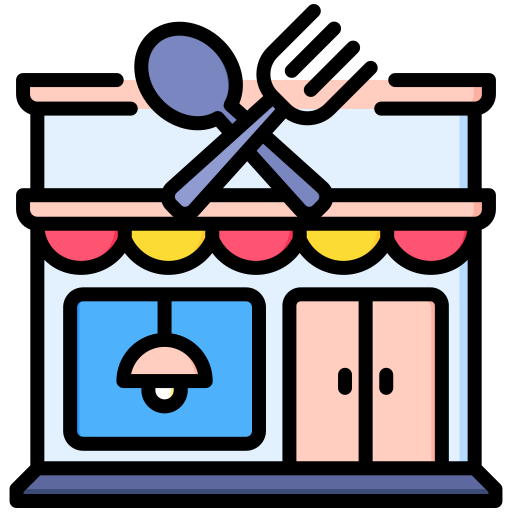 zona de comidas icono gratis