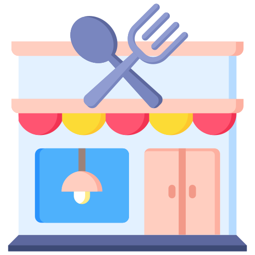 zona de comidas icono gratis