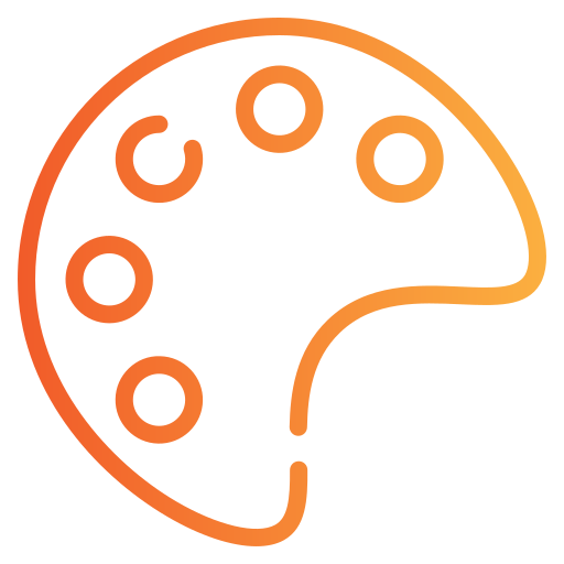 paleta de color icono gratis