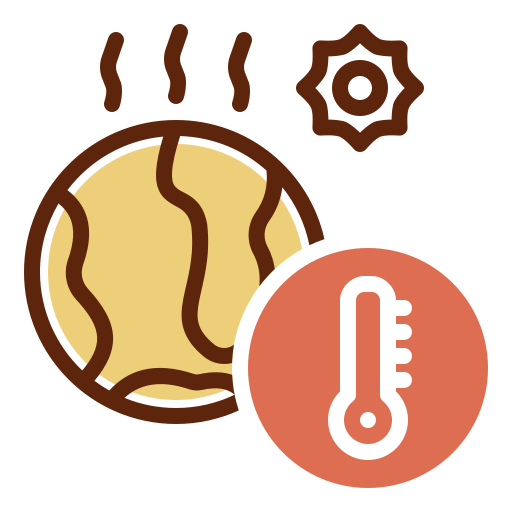 calentamiento global icono gratis