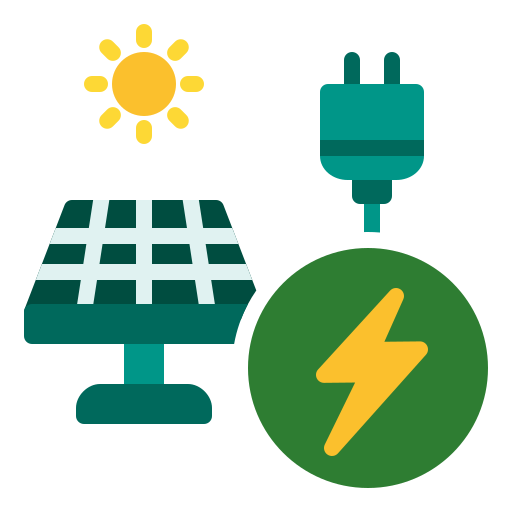 energía solar icono gratis