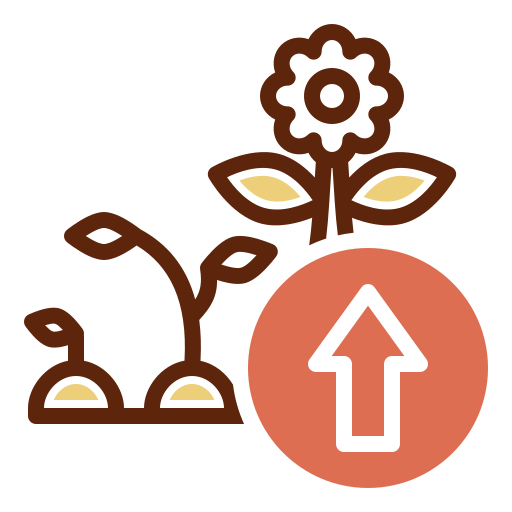 crecimiento icono gratis