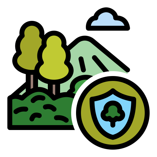 conservación forestal icono gratis