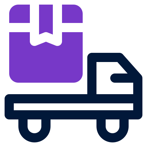 camión de reparto icono gratis