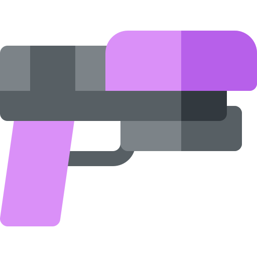 Gun Basic Rounded Flat icon