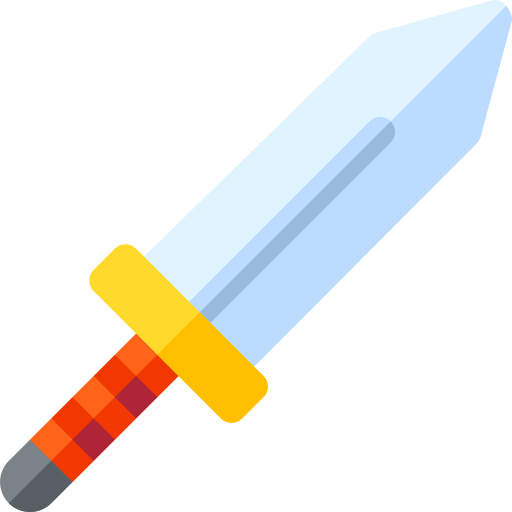 Sword Basic Rounded Flat icon