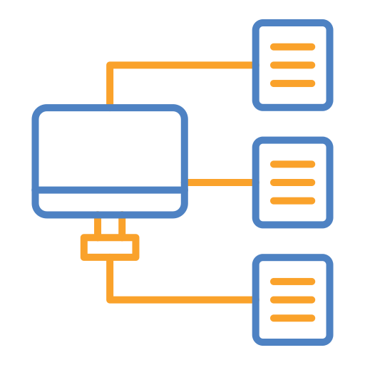 estructura jerarquica icono gratis