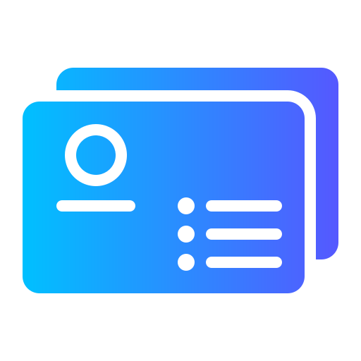 tarjeta de visita icono gratis