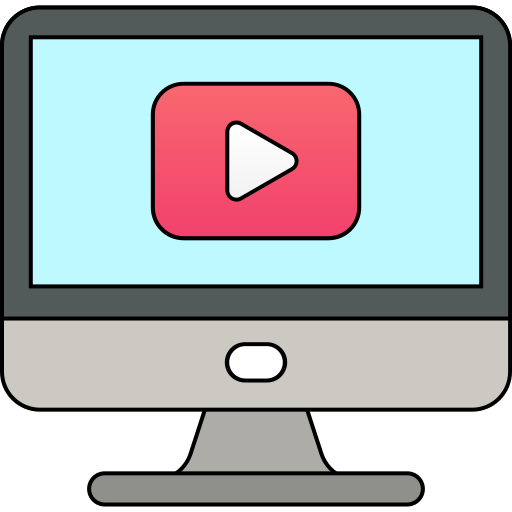 reproductor de video icono gratis