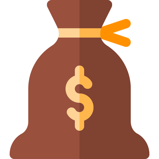 Money bag Basic Rounded Flat icon