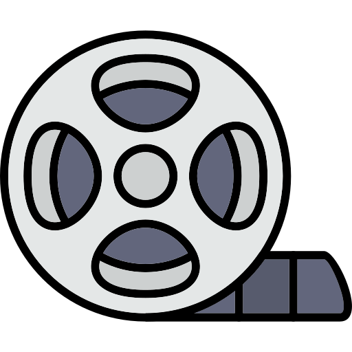 carrete de película icono gratis