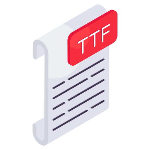 archivo ttf icono gratis