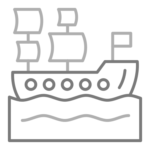 barco pirata icono gratis