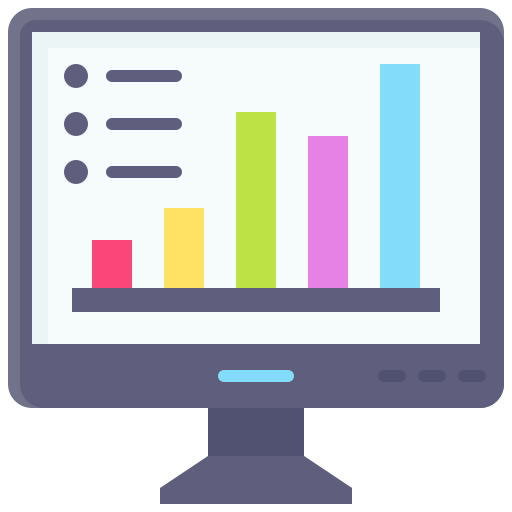 gráfico de barras icono gratis