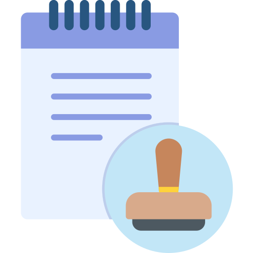 sellado icono gratis