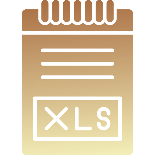 formato de archivo xls icono gratis