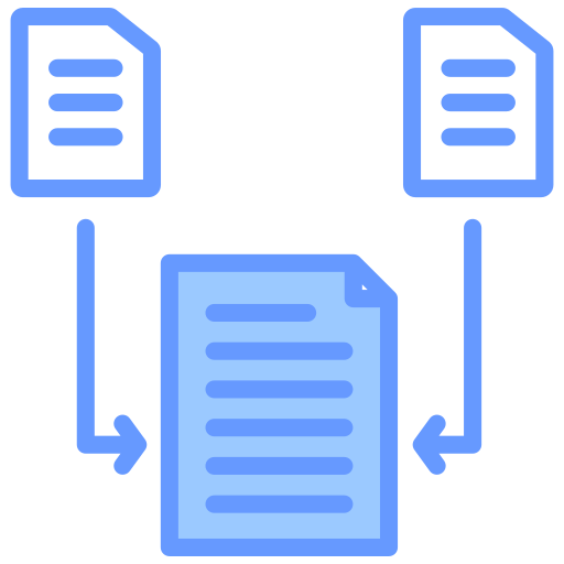 combinar datos icono gratis