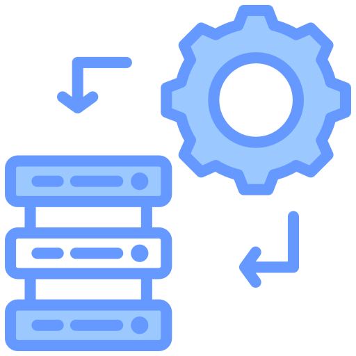 sistema de datos icono gratis