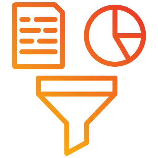 filtro de datos icono gratis