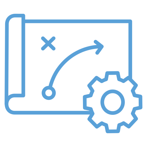 mapa estratégico icono gratis