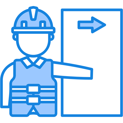 evacuación icono gratis