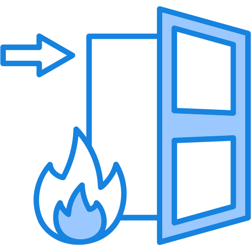 evacuación icono gratis