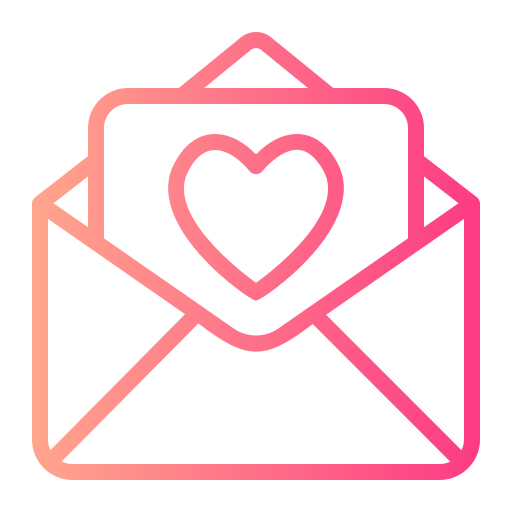 lettre d'amour Icône gratuit