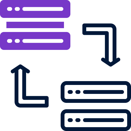 transferencia de datos icono gratis