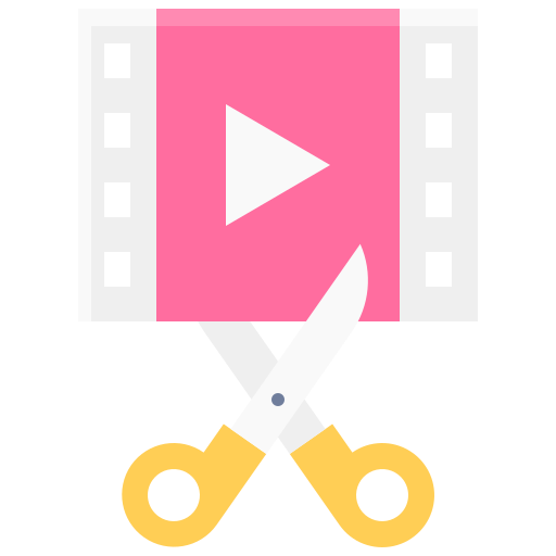 edición de video icono gratis