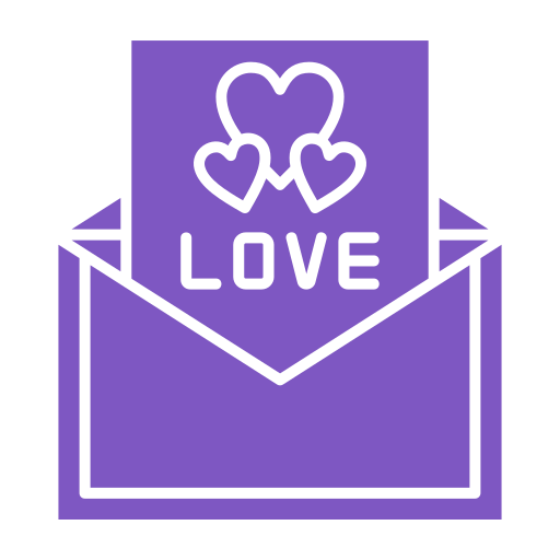 lettre d'amour Icône gratuit