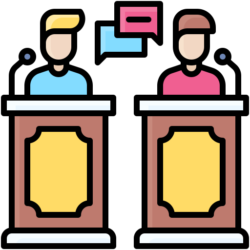 Debate free icon Debate free icon
