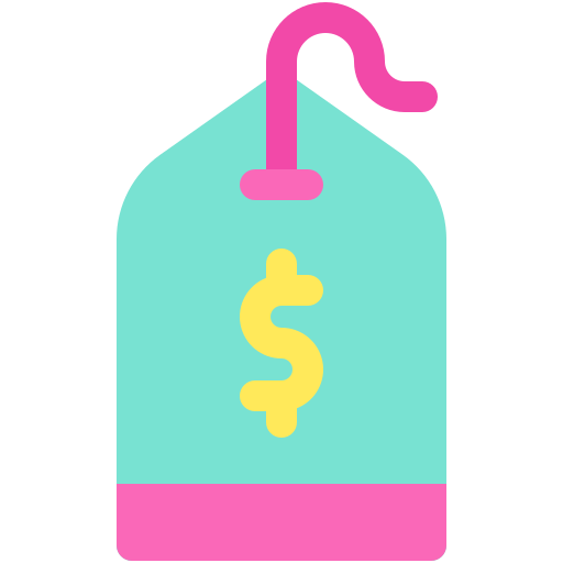 etiqueta de precio icono gratis