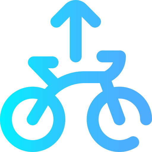 Carril bici icono gratis