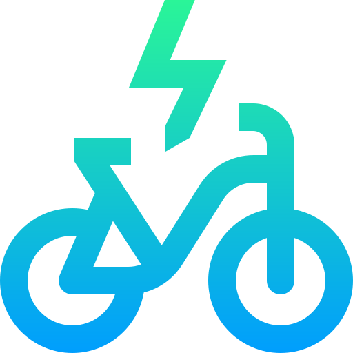 Bicicleta eléctrica icono gratis