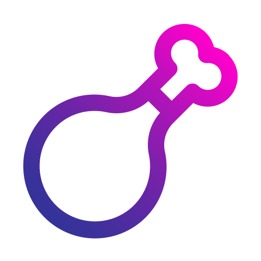 coxa de frango grátis ícone