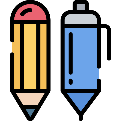 School material - Free education icons