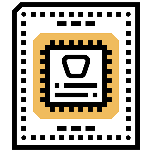 Microchip icono gratis