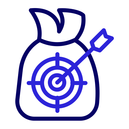 meta financiera icono gratis