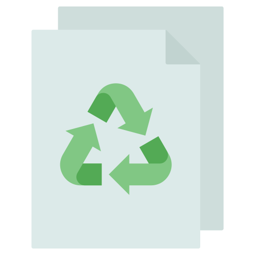 papel ecológico icono gratis