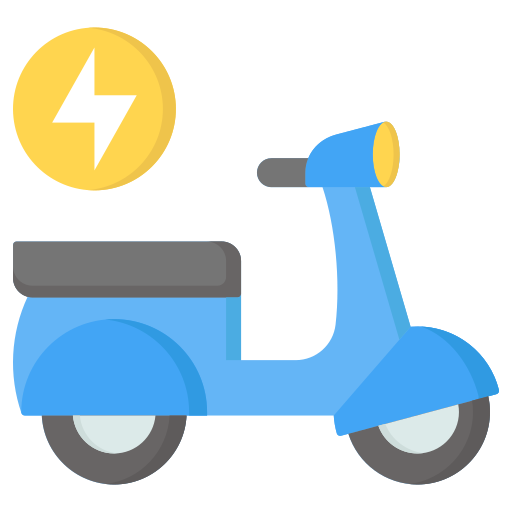 motocicleta eléctrica icono gratis