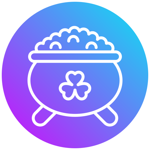 maceta de oro icono gratis