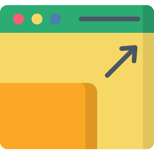 Resolución icono gratis